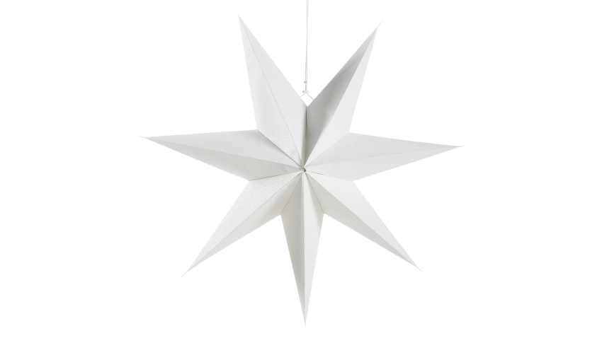 PAPERITÄHTI-valkoinen 75 cm