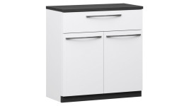 LAKEUS 68 lipastokaappi valkoinen/musta