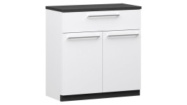 LAKEUS 68 lipastokaappi valkoinen/musta