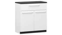 LAKEUS 68 lipastokaappi valkoinen/musta