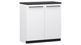 Lakeus ovikaappi 68 cm, valkoinen/musta