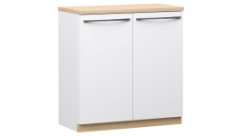 LAKEUS 68 ovikaappi valkoinen/tammi