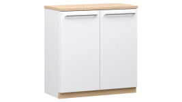 LAKEUS 68 ovikaappi valkoinen/tammi