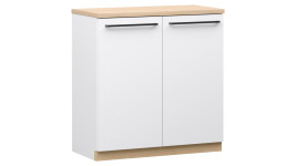 Lakeus ovikaappi 68 cm, valkoinen/tammi