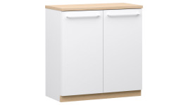 LAKEUS 68 ovikaappi valkoinen/tammi