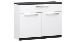 LAKEUS 90 lipastokaappi valkoinen/musta