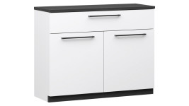 Lakeus 90 lipastokaappi valkoinen/musta