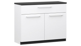 LAKEUS 90 lipastokaappi valkoinen/musta