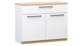 Lakeus 90 lipastokaappi valkoinen/tammi