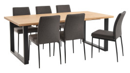 MORELIA-ruokapöytä 6:lla DEMI-tuolilla