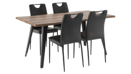 NAPOLI-ruokapöytä 4:llä DIANA-tuolilla