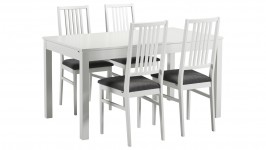 Pohjanmaan LISA-ruokailuryhmä, 4:llä verhoillulla tuolilla (valkoinen)