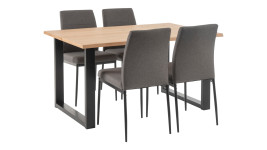 TAYLOR-lankkupöytä ja 4 DEMI-tuolia