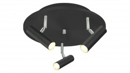 ARTIC-spotti 3os pyöreä LED musta